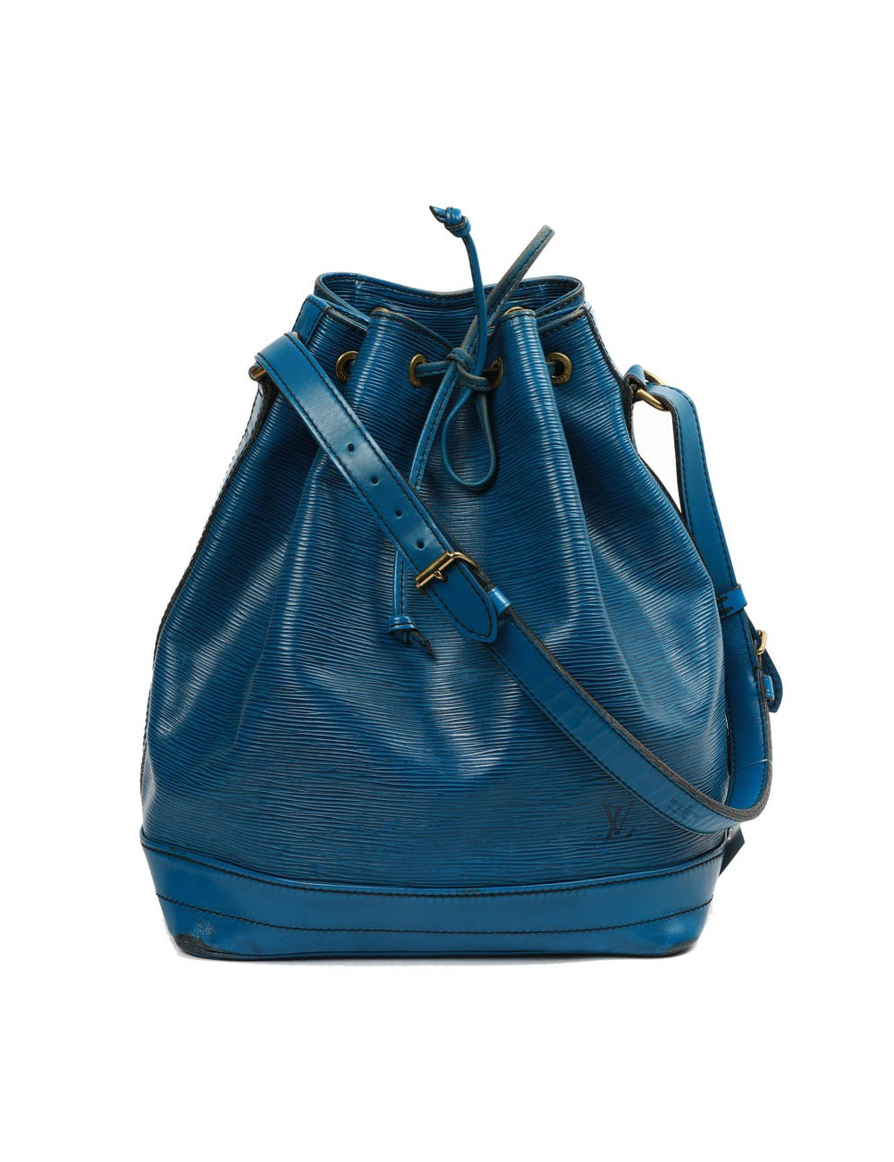 Sac seau LOUIS VUITTON cuir épi bleu éléctrique