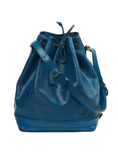 Sac seau LOUIS VUITTON cuir épi bleu éléctrique