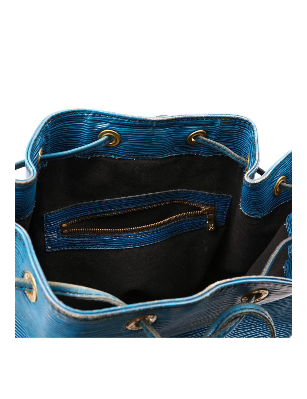 Sac seau LOUIS VUITTON cuir épi bleu éléctrique