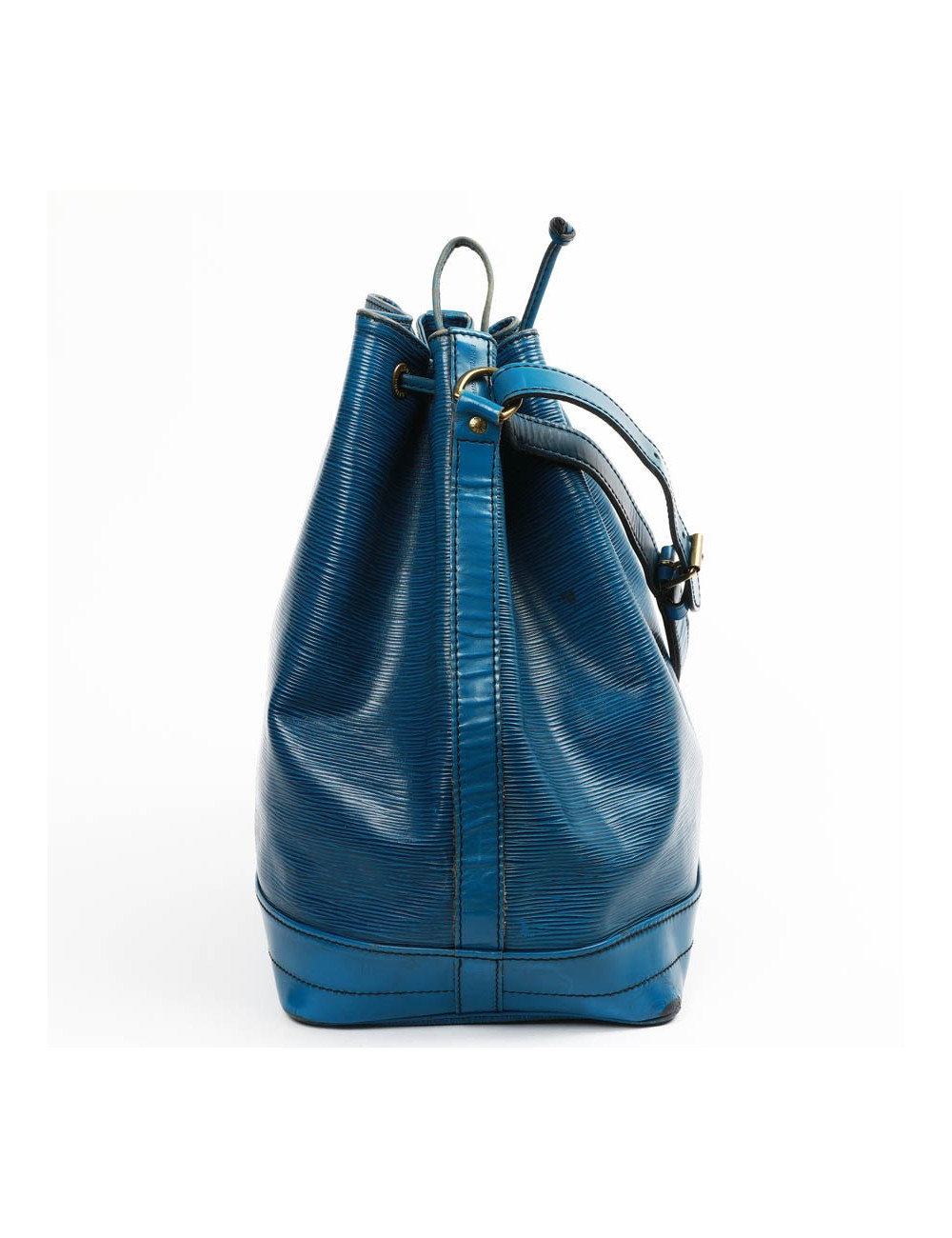Sac seau LOUIS VUITTON cuir épi bleu éléctrique