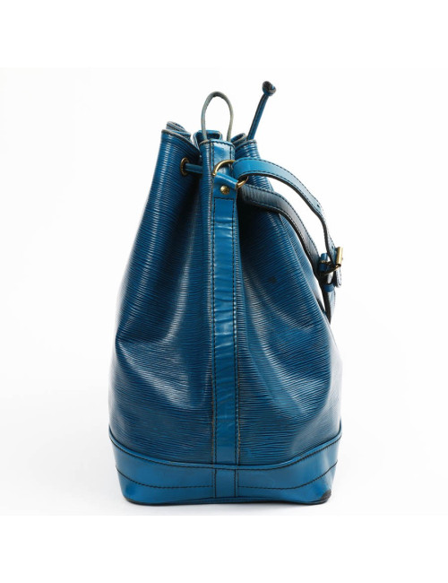 Sac seau LOUIS VUITTON cuir épi bleu éléctrique