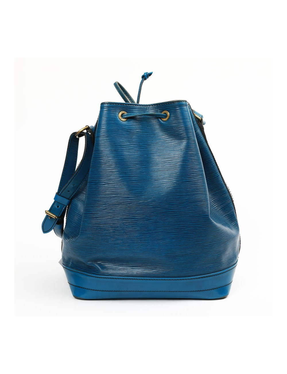 Sac seau LOUIS VUITTON cuir épi bleu éléctrique