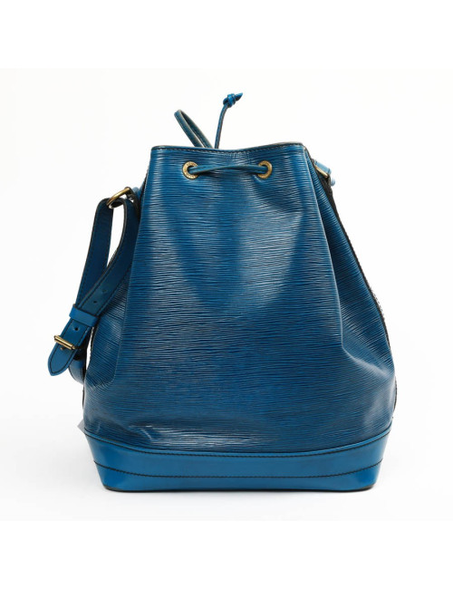 Sac seau LOUIS VUITTON cuir épi bleu éléctrique