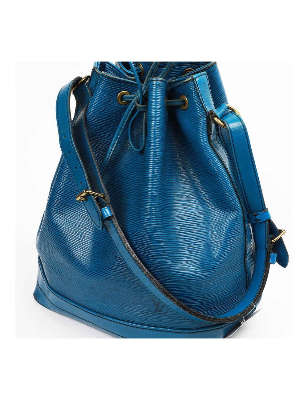 Sac seau LOUIS VUITTON cuir épi bleu éléctrique