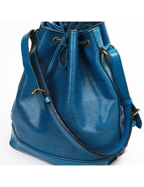 Sac seau LOUIS VUITTON cuir épi bleu éléctrique