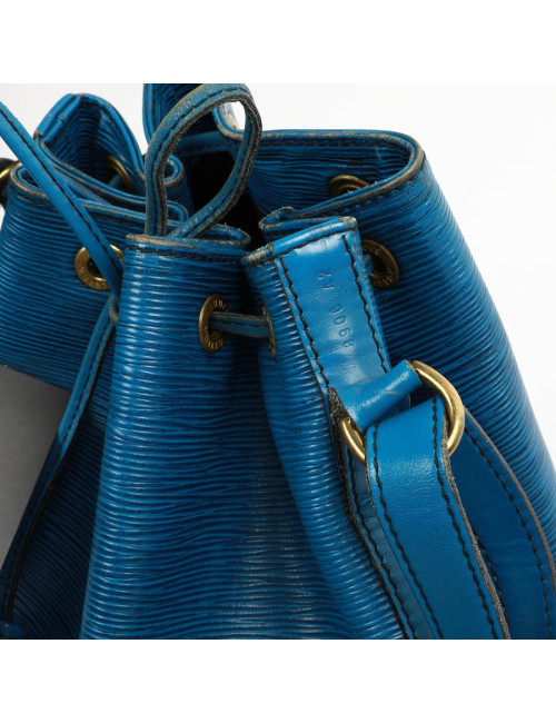 Sac seau LOUIS VUITTON cuir épi bleu éléctrique