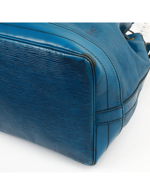 Sac seau LOUIS VUITTON cuir épi bleu éléctrique