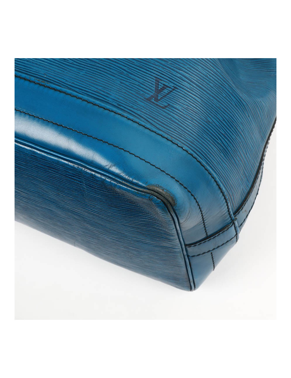 Sac seau LOUIS VUITTON cuir épi bleu éléctrique