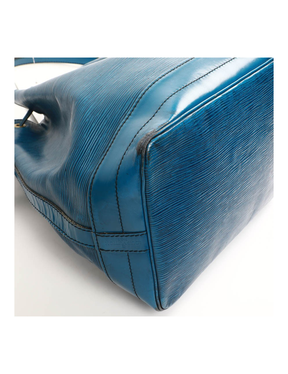 Sac seau LOUIS VUITTON cuir épi bleu éléctrique