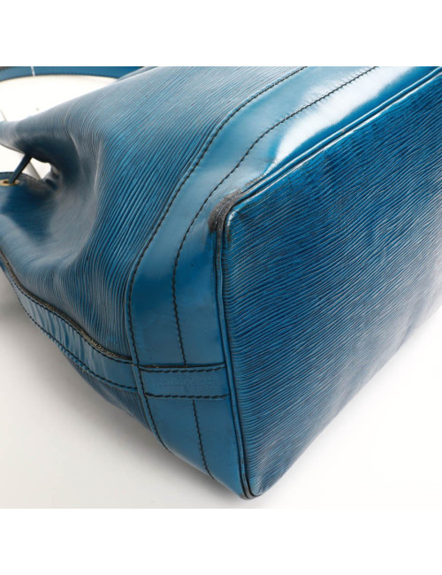 Sac seau LOUIS VUITTON cuir épi bleu éléctrique