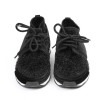 Sneakers CHANEL stretch noir brillant
