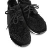 Sneakers CHANEL stretch noir brillant