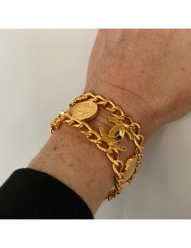 Chanel bracelet with vintage medals