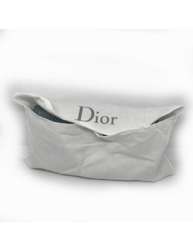 Sac Portefeuille croisière DIORAMA DIOR cuir façon lezard bleu jean's