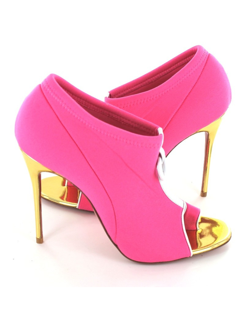 Escarpins CHRISTIAN LOUBOUTIN rose néoprène
