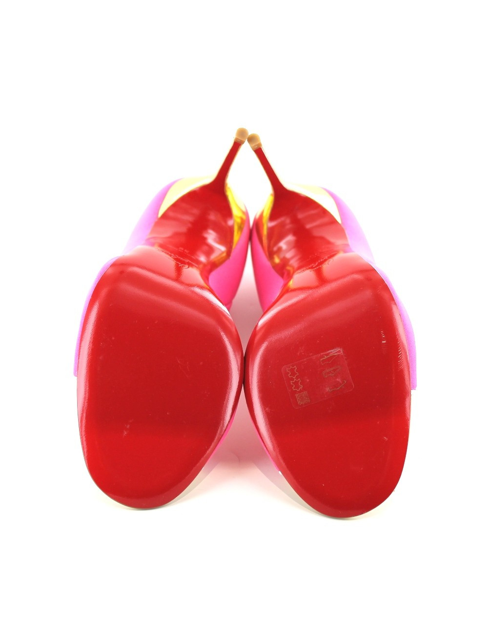 Escarpins CHRISTIAN LOUBOUTIN rose néoprène