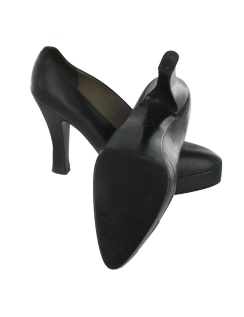 CHANEL shoes black leather T36