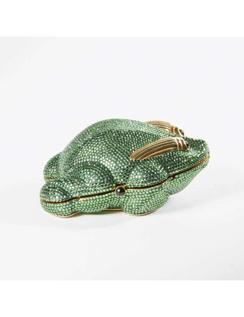 Minaudière JUDITH LIEBER grenouille strass