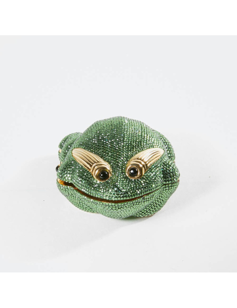 Minaudière JUDITH LIEBER grenouille strass