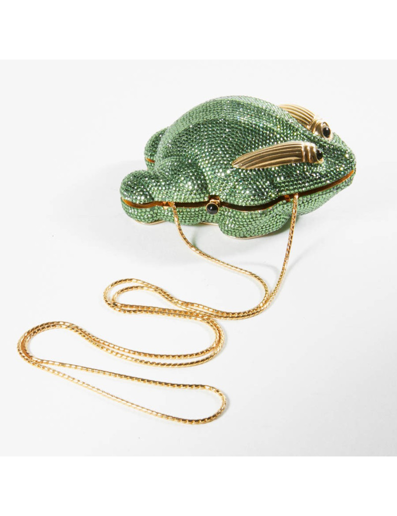 Minaudière JUDITH LIEBER grenouille strass