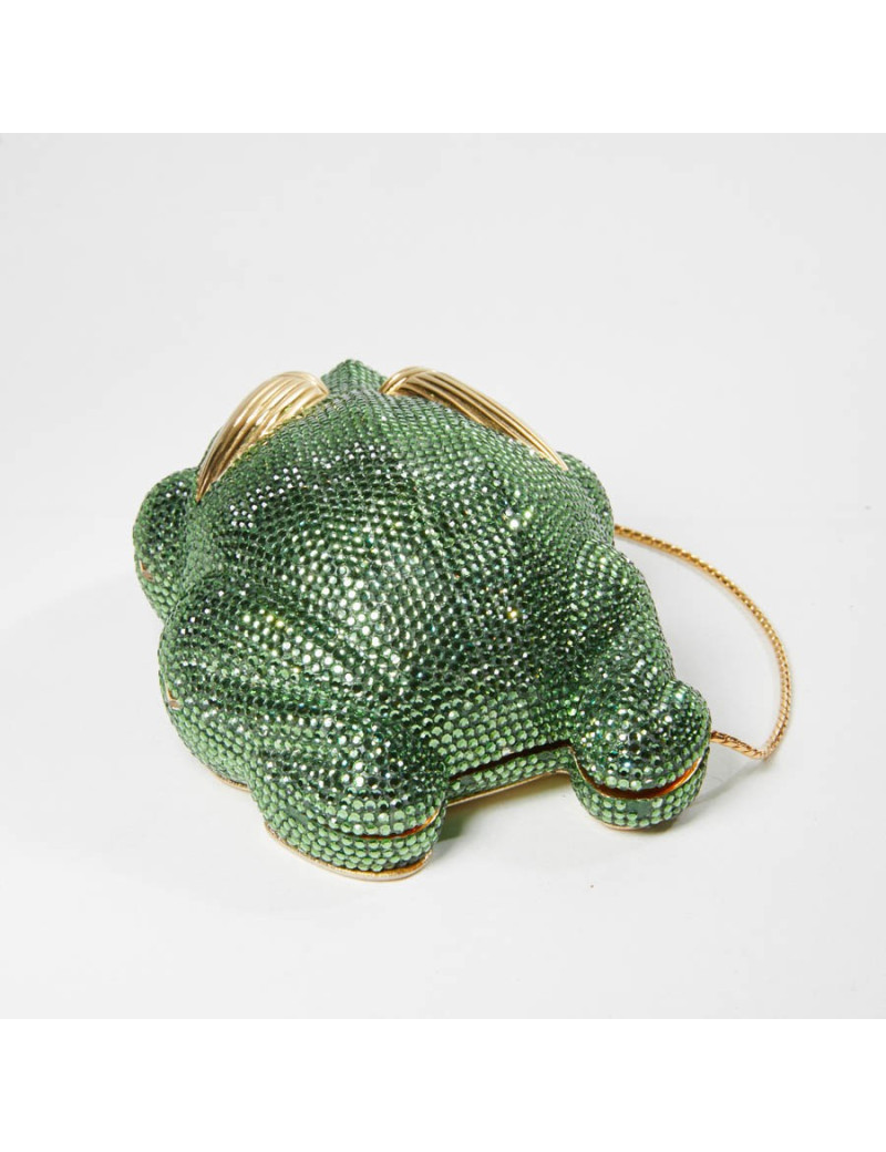 Minaudière JUDITH LIEBER grenouille strass