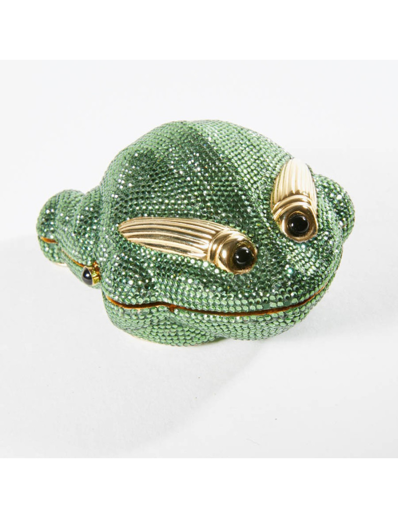 Minaudière JUDITH LIEBER grenouille strass