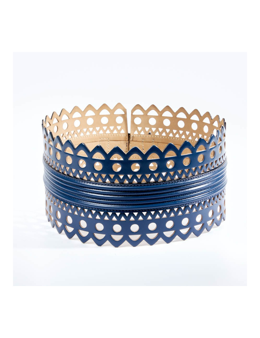 Ceinture T65 ALAIA bleue
