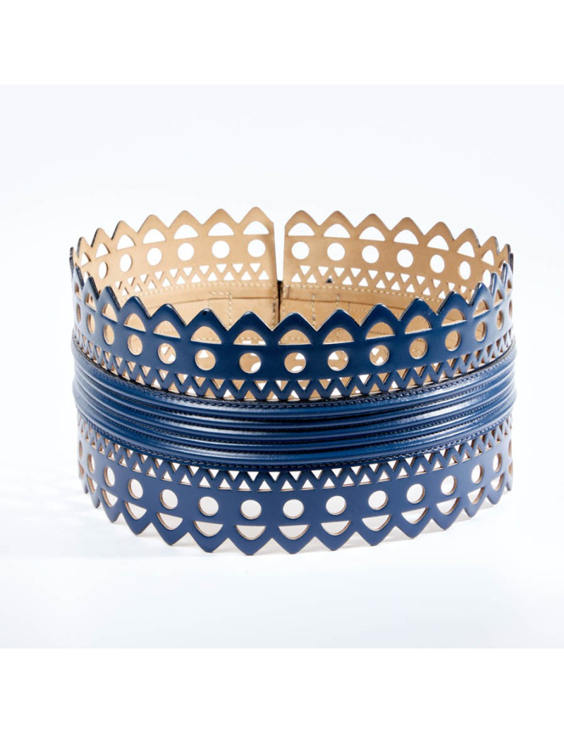 Ceinture T65 ALAIA bleue