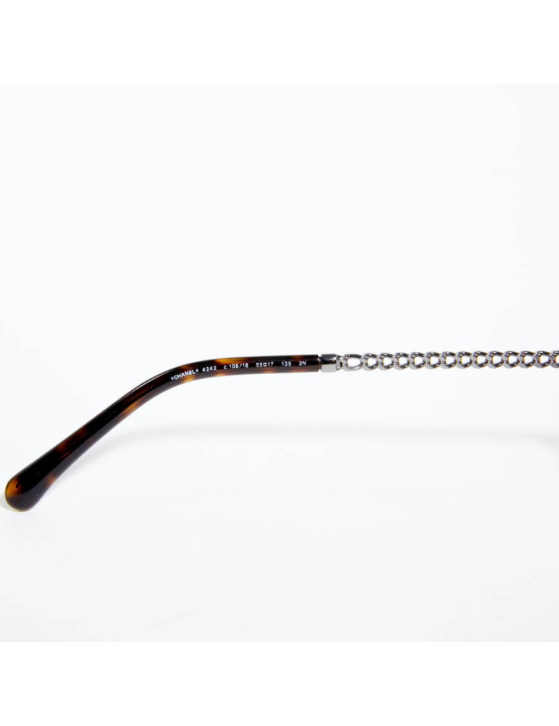 Lunettes de soleil CHANEL avec chaine amovible