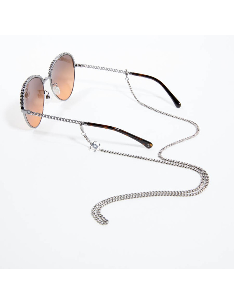 Lunettes de soleil CHANEL avec chaine amovible