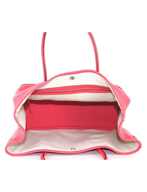 GARDEN PARTY HERMES en cuir rose lipstick