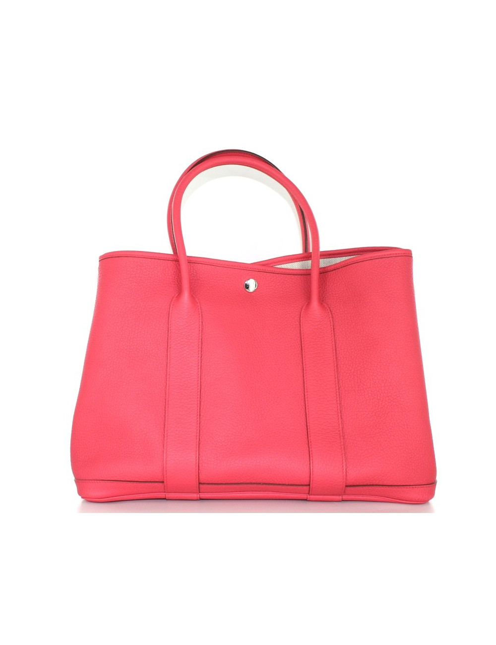 Sac HERMES en cuir rose lipstick