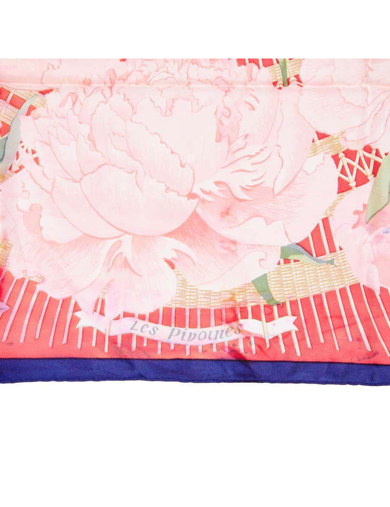Carre HERMES "Pivoines"