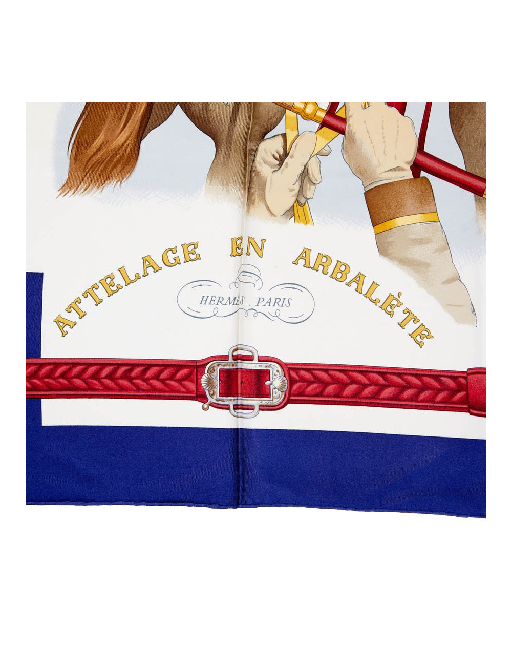 Carré HERMES attelage Arbalette