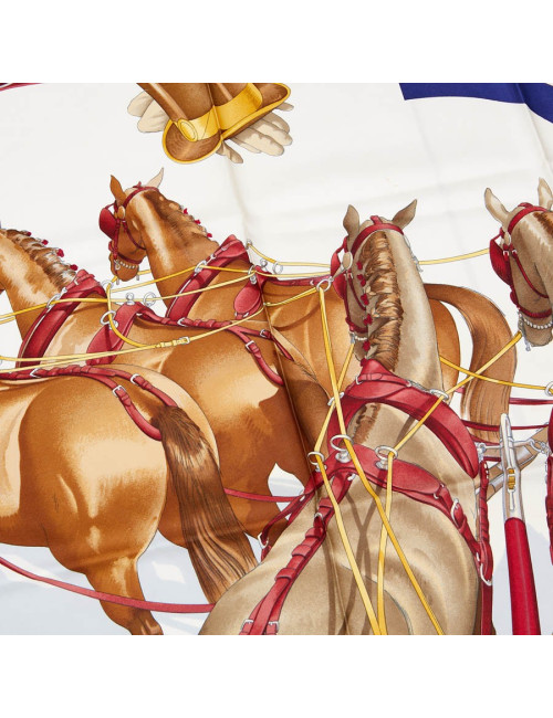 Carré HERMES attelage Arbalette