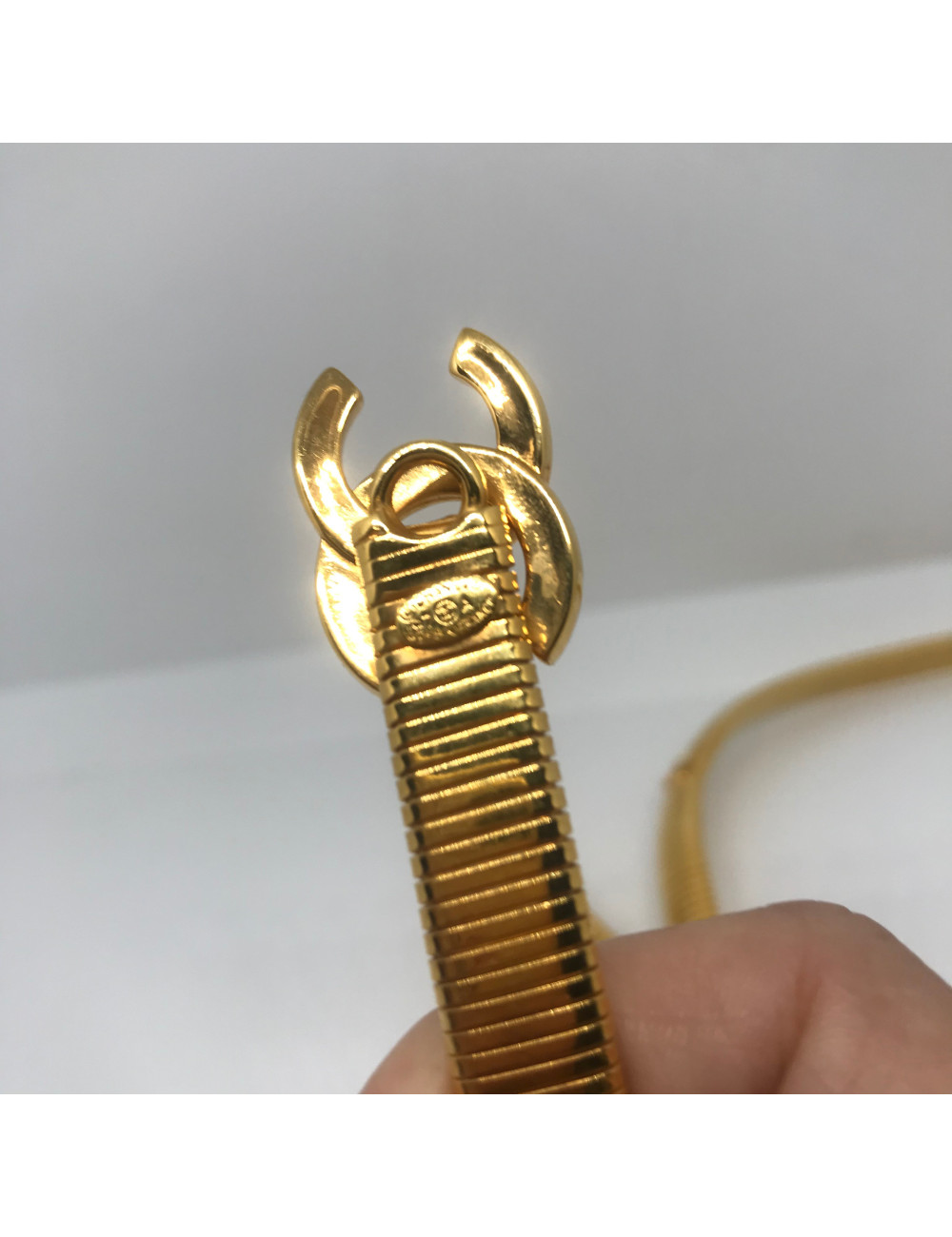 Ceinture CHANEL Vintage serpent doré