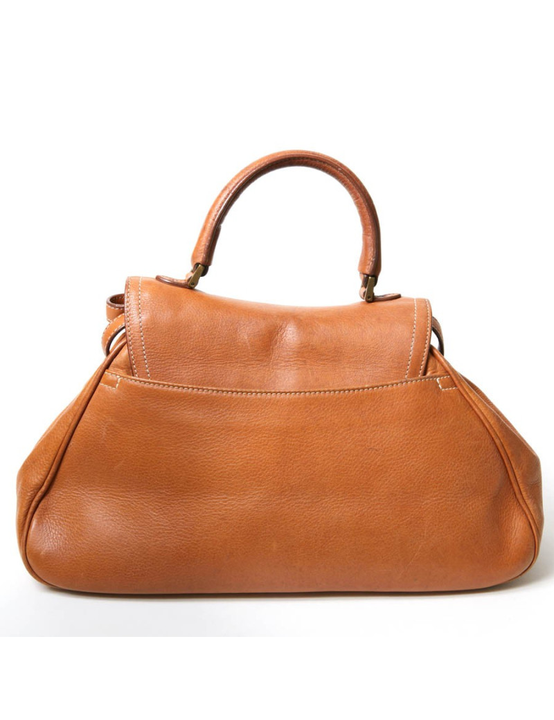 Sac CHRISTIAN DIOR cuir effet selle