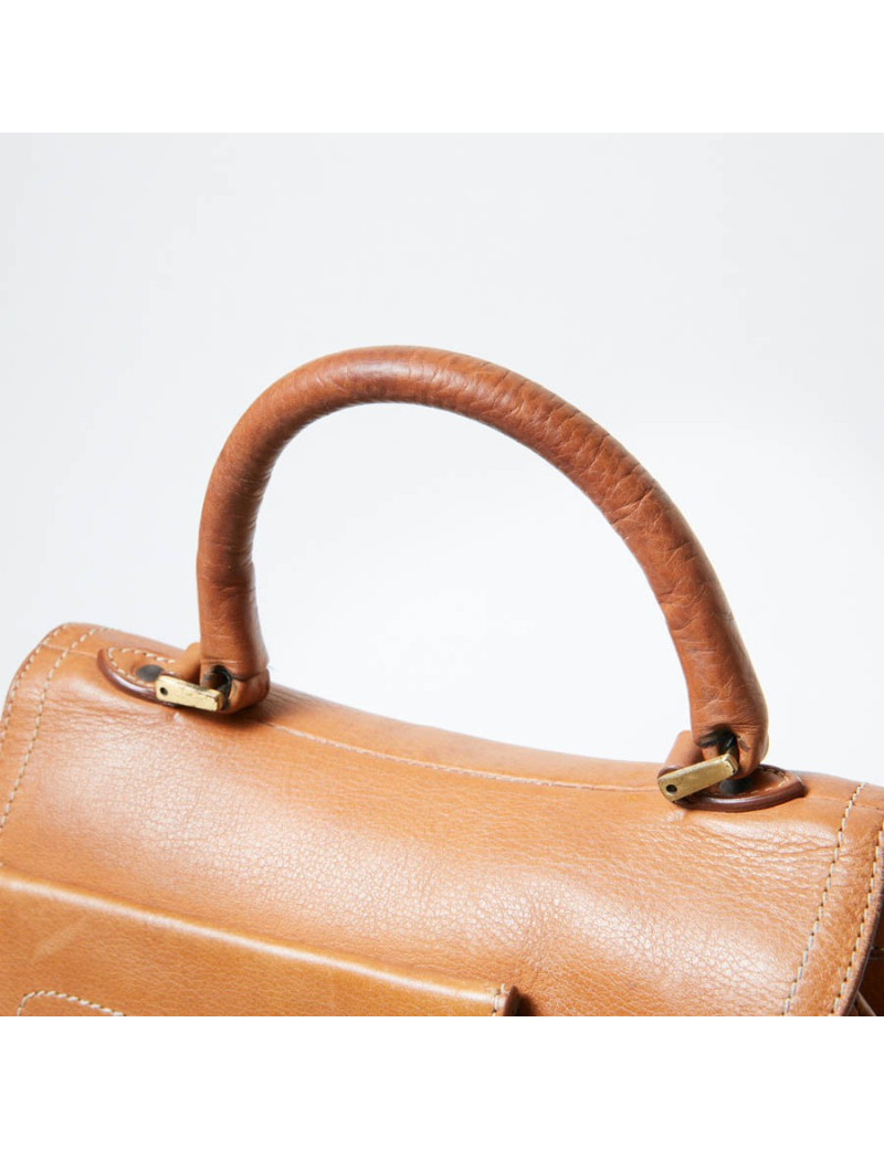 Sac CHRISTIAN DIOR cuir effet selle