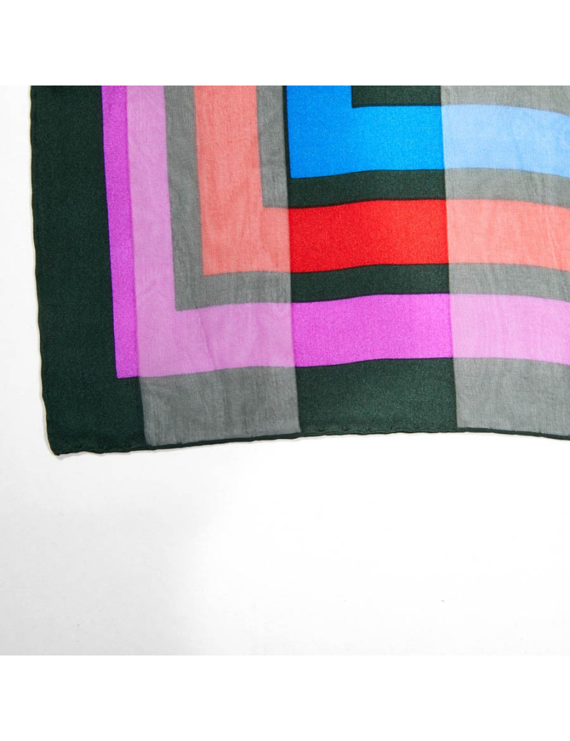 Grand foulard YSL SAINT LAURENT soie vintage