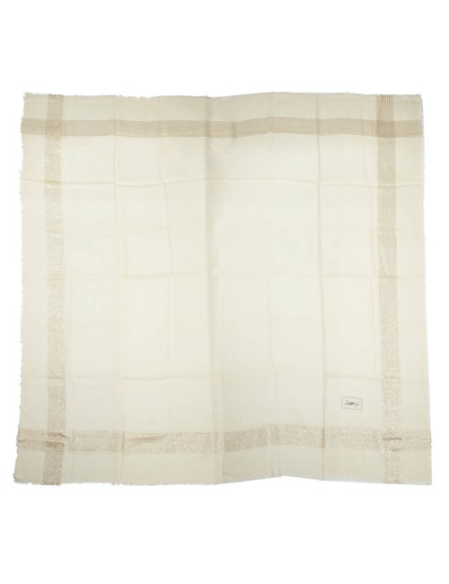 châle YSL écru SAINT LAURENT Vintage