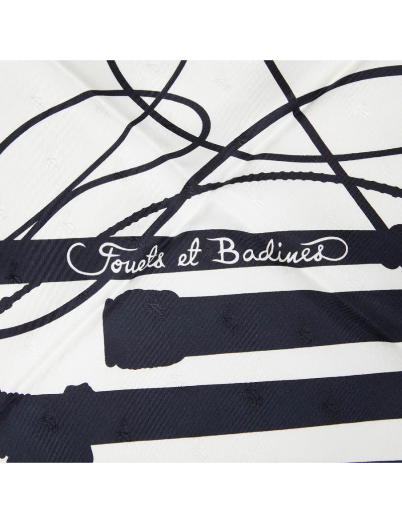 Carré géant 100% soie Quadrige HERMES Fouets et Badines