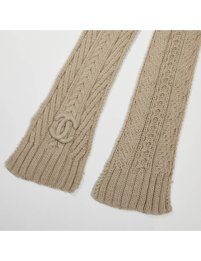 Echarpe CHANEL cachemire beige