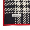 foulard YVES SAINT LAURENT soie noir blanc rouge