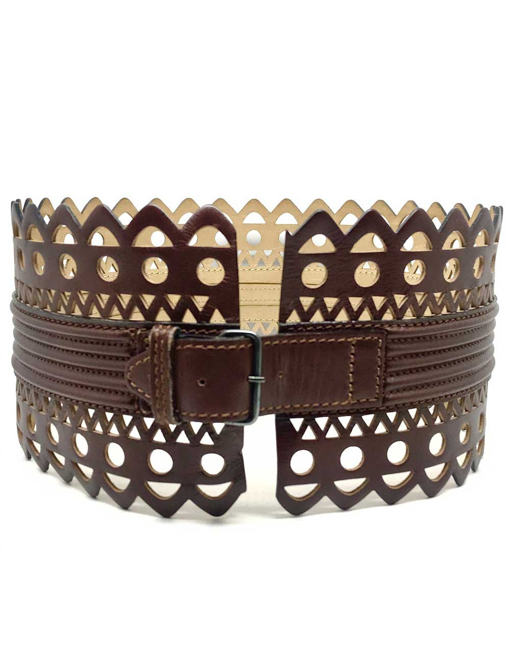 Ceinture ALAIA T65 marron