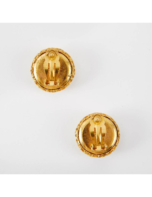 Boucles d'oreille CHANEL Vintage nacrées