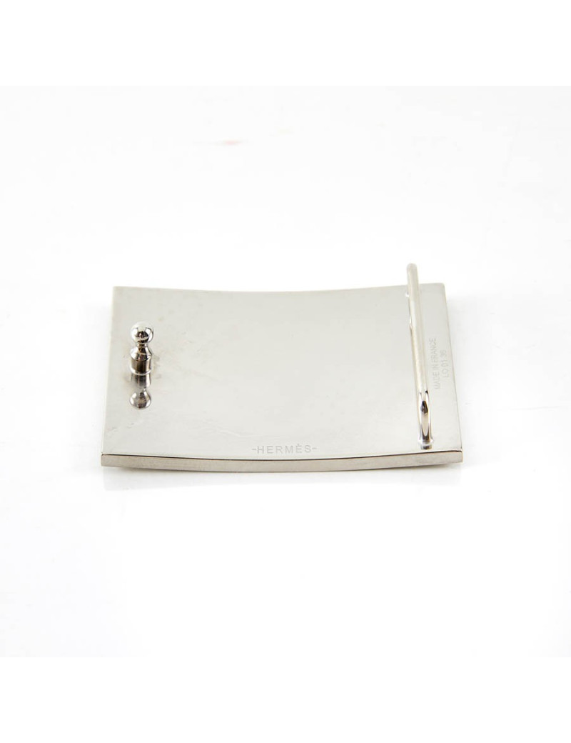Boucle de ceinture HERMES rectangle argent