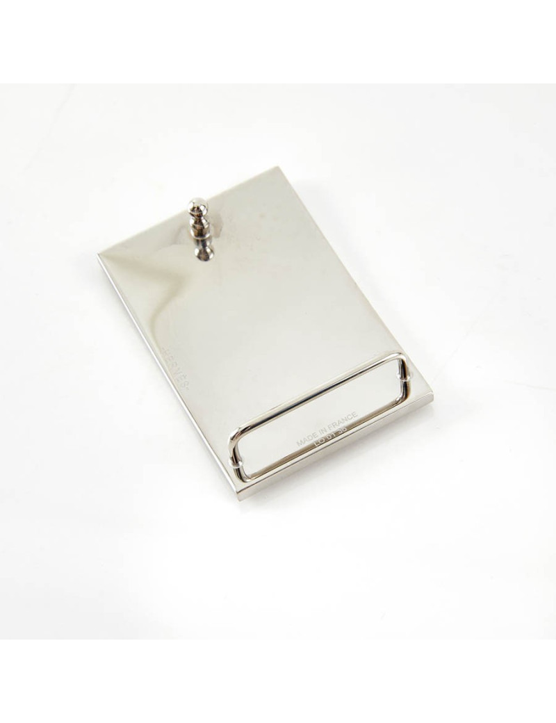 Boucle de ceinture HERMES rectangle argent