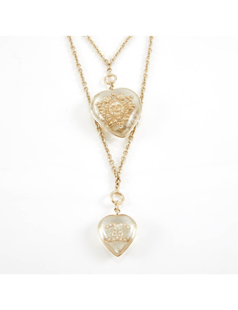 Pendentif CHANEL inclusion de CC