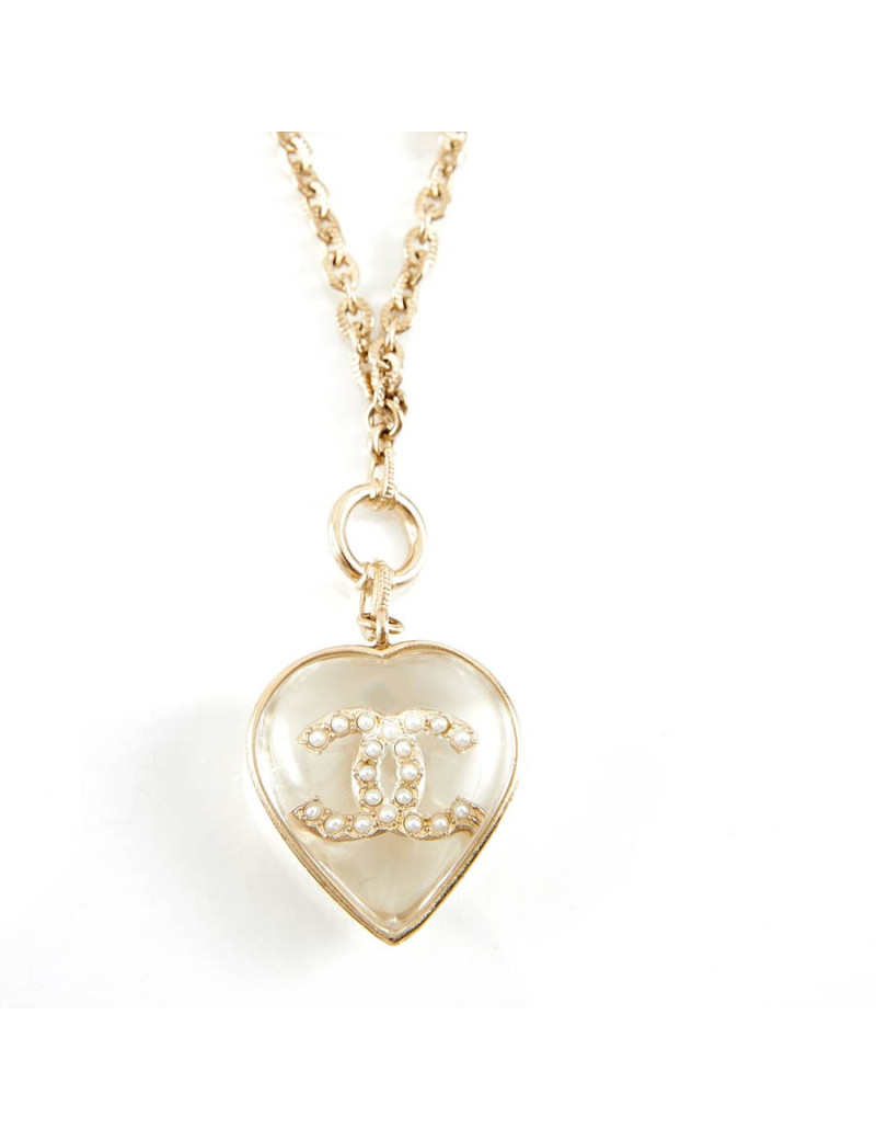 Pendentif CHANEL inclusion de CC