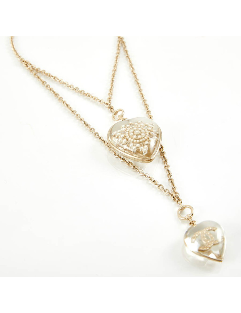 Pendentif CHANEL inclusion de CC